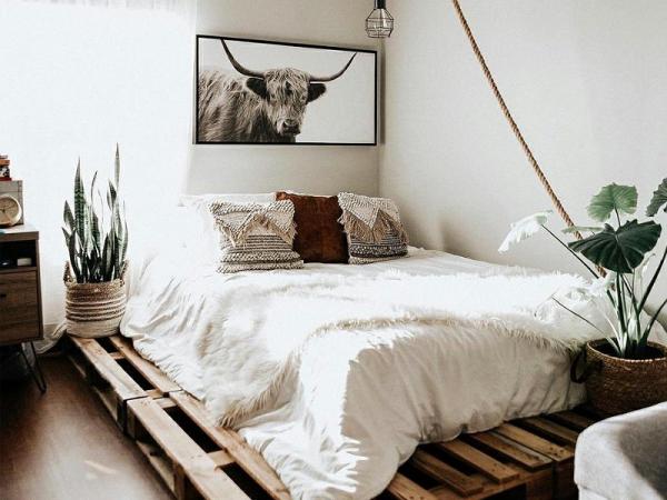 خرید پالت چوبی تخت خواب